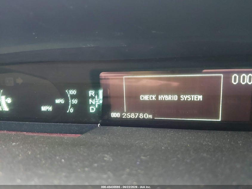 2010 Toyota Prius VIN JTDKN3DU6A0139317 IAAI salvage auction — FRONT END, Rebuildable (Florida), sold $900 on 2026-07-07 (photo 7)