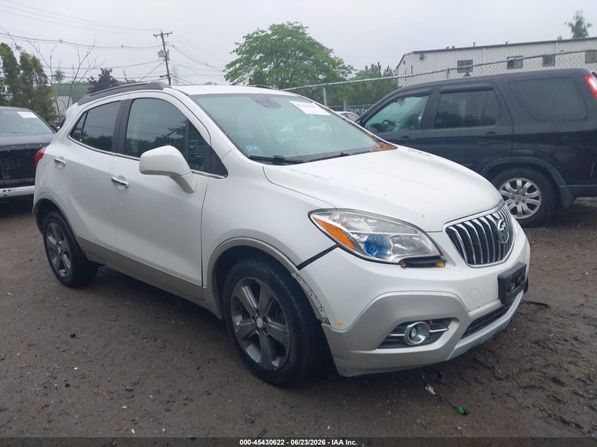 2013 Buick Encore VIN KL4CJGSB5DB174426 IAAI salvage auction — FRONT & REAR, Salvage (Massachusetts), sold $450 on 2026-07-23 (photo 1)