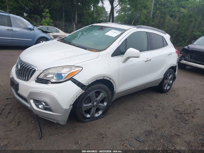 2013 Buick Encore VIN KL4CJGSB5DB174426 IAAI salvage auction — FRONT & REAR, Salvage (Massachusetts), sold $450 on 2026-07-23 (photo 2)