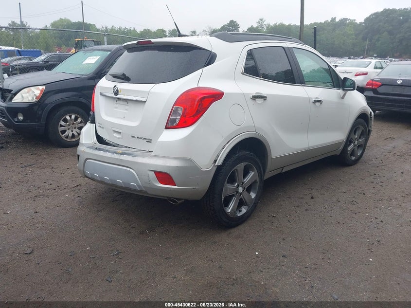 2013 Buick Encore VIN KL4CJGSB5DB174426 IAAI salvage auction — FRONT & REAR, Salvage (Massachusetts), sold $450 on 2026-07-23 (photo 4)