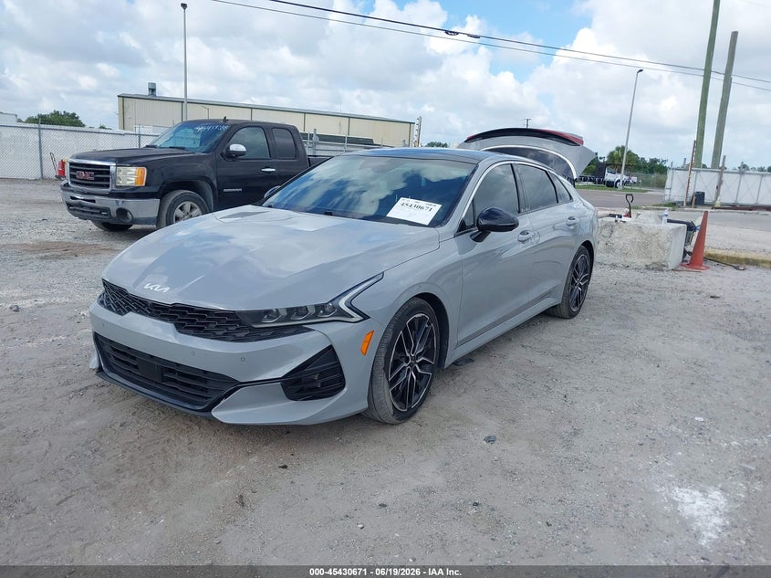 2022 Kia K5 VIN 5XXG44J88NG081690 IAAI salvage auction — REAR END, Certificate Of Destruction (Florida), sold $6,800 on 2026-07-21 (photo 2)