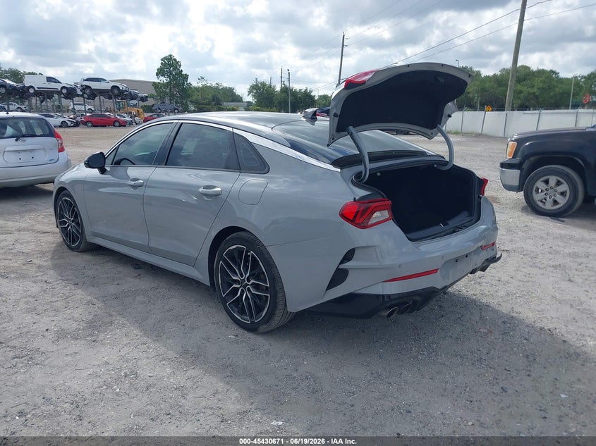 2022 Kia K5 VIN 5XXG44J88NG081690 IAAI salvage auction — REAR END, Certificate Of Destruction (Florida), sold $6,800 on 2026-07-21 (photo 3)