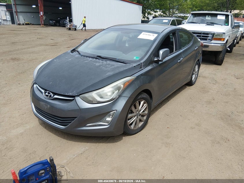 2016 Hyundai Elantra VIN KMHDH4AE5GU621938 IAAI salvage auction — NORMAL WEAR, Clear (Virginia), sold $450 on 2026-07-30 (photo 2)