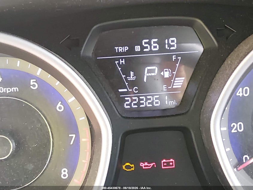 2016 Hyundai Elantra VIN KMHDH4AE5GU621938 IAAI salvage auction — NORMAL WEAR, Clear (Virginia), sold $450 on 2026-07-30 (photo 7)