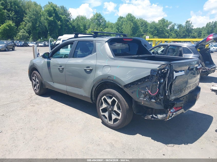 2022 Hyundai Santa cruz VIN 5NTJEDAF2NH012727 IAAI salvage auction — REAR END, Salvage Title, sold $10,200 on 2026-08-29 (photo 3)