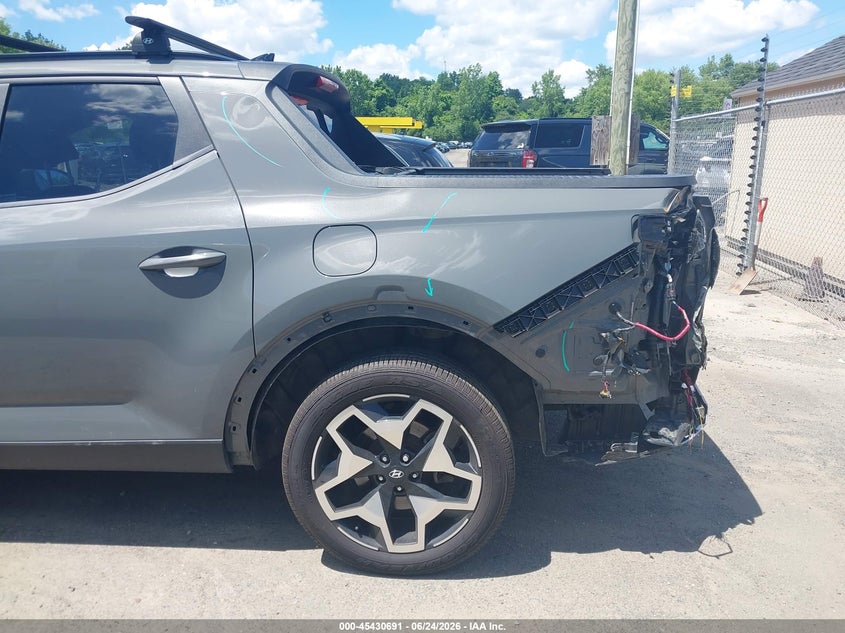 2022 Hyundai Santa cruz VIN 5NTJEDAF2NH012727 IAAI salvage auction — REAR END, Salvage Title, sold $10,200 on 2026-08-29 (photo 6)