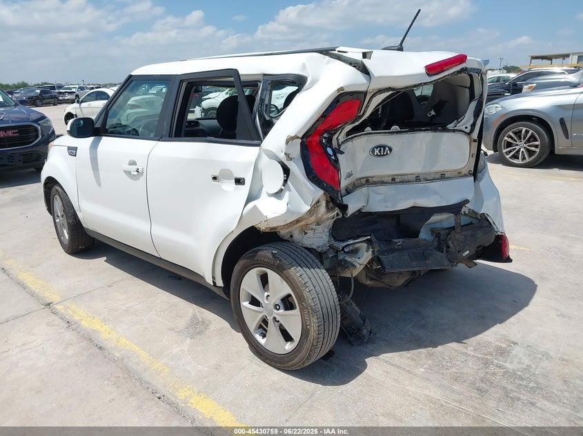 2016 Kia Soul VIN KNDJN2A26G7856860 IAAI salvage auction — REAR END, Salvage (Texas), sold $400 on 2026-07-13 (photo 3)