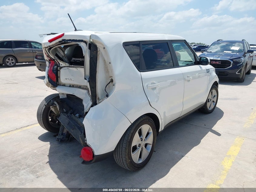 2016 Kia Soul VIN KNDJN2A26G7856860 IAAI salvage auction — REAR END, Salvage (Texas), sold $400 on 2026-07-13 (photo 4)