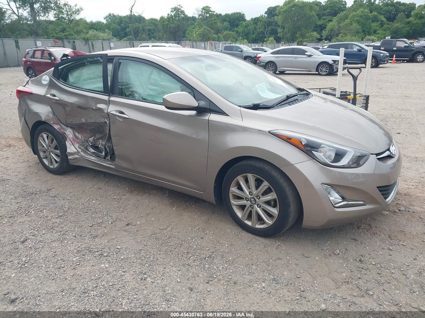 2014 Hyundai Elantra VIN 5NPDH4AEXEH515707 IAAI salvage auction — SIDE, Salvage Title, sold $875 on 2026-07-25 (photo 1)