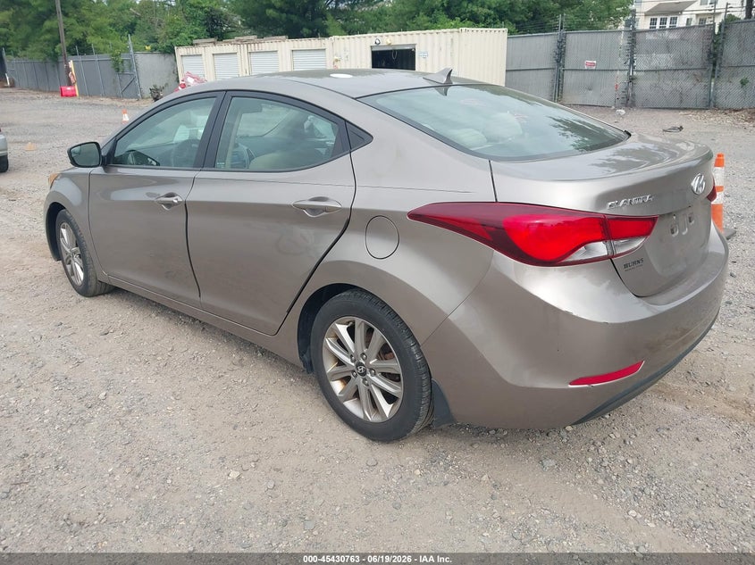 2014 Hyundai Elantra VIN 5NPDH4AEXEH515707 IAAI salvage auction — SIDE, Salvage Title, sold $875 on 2026-07-25 (photo 3)