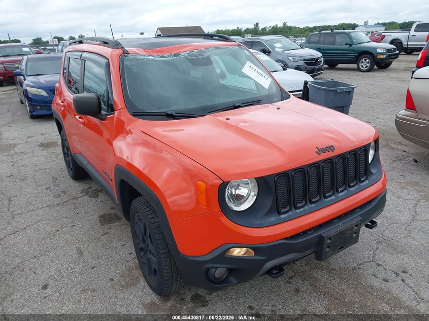 2018 Jeep Renegade VIN ZACCJBAB7JPH52974 IAAI salvage auction — ROOF, Salvage (Illinois), sold $1,450 on 2026-08-19 (photo 1)