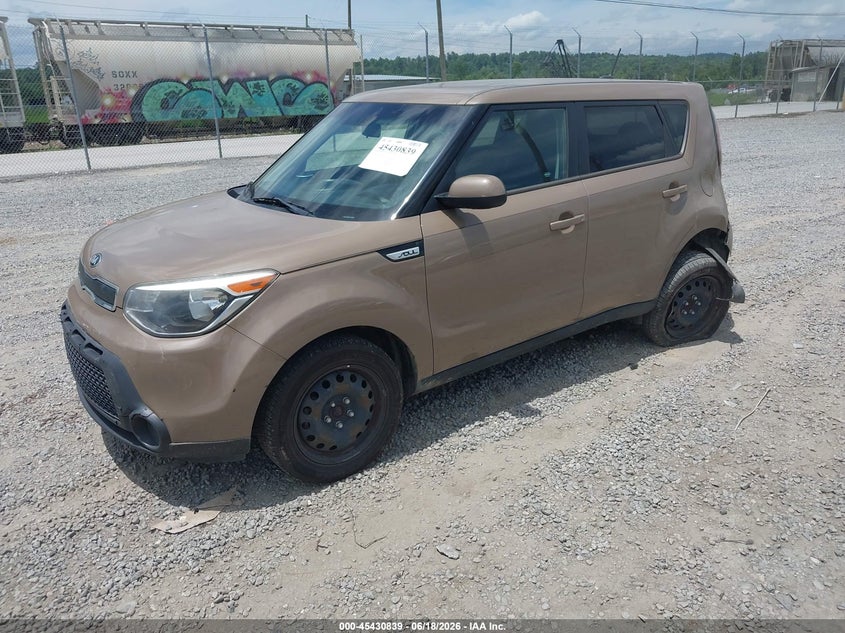 2015 Kia Soul VIN KNDJN2A2XF7220893 IAAI salvage auction — REAR END, Salvage (North Carolina), sold $200 on 2026-07-17 (photo 2)