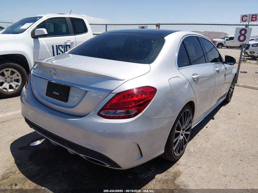 2015 Mercedes-benz C-klasse VIN 55SWF4JB5FU079187 IAAI salvage auction — WATER/FLOOD, Salvage Title, sold $3,250 on 2026-07-22 (photo 4)