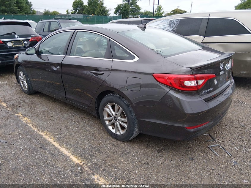 2016 Hyundai Sonata VIN 5NPE24AF1GH339941 IAAI salvage auction — NORMAL WEAR, Original (Kentucky), sold $1,525 on 2026-08-02 (photo 3)