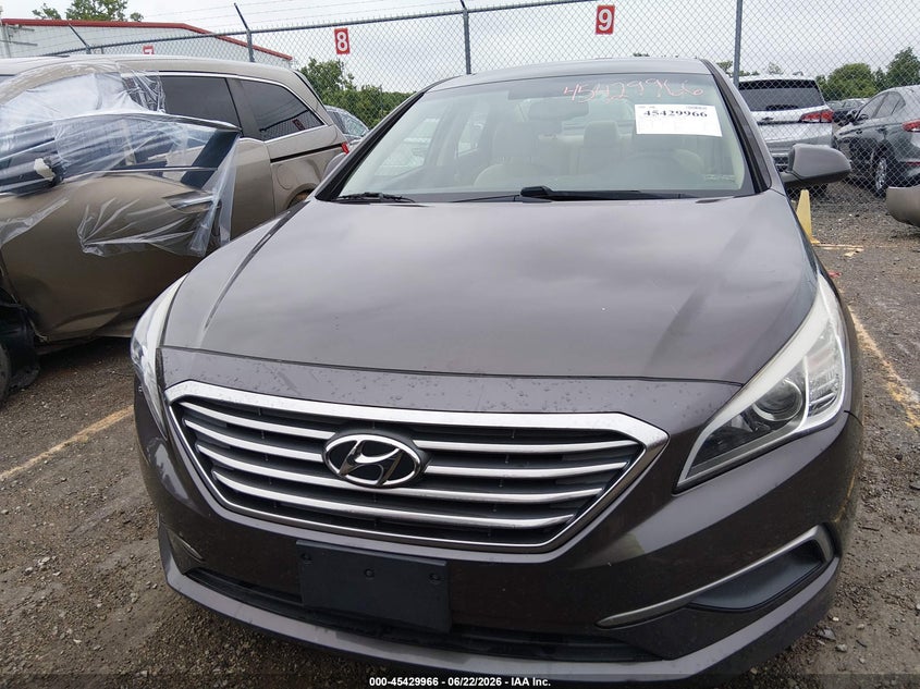 2016 Hyundai Sonata VIN 5NPE24AF1GH339941 IAAI salvage auction — NORMAL WEAR, Original (Kentucky), sold $1,525 on 2026-08-02 (photo 6)