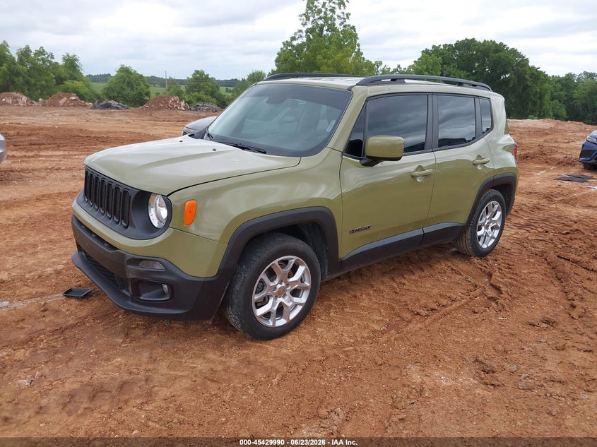 2015 Jeep Renegade VIN ZACCJABT2FPB82651 IAAI salvage auction — HAIL, Clear (Missouri), sold $2,350 on 2026-08-17 (photo 2)
