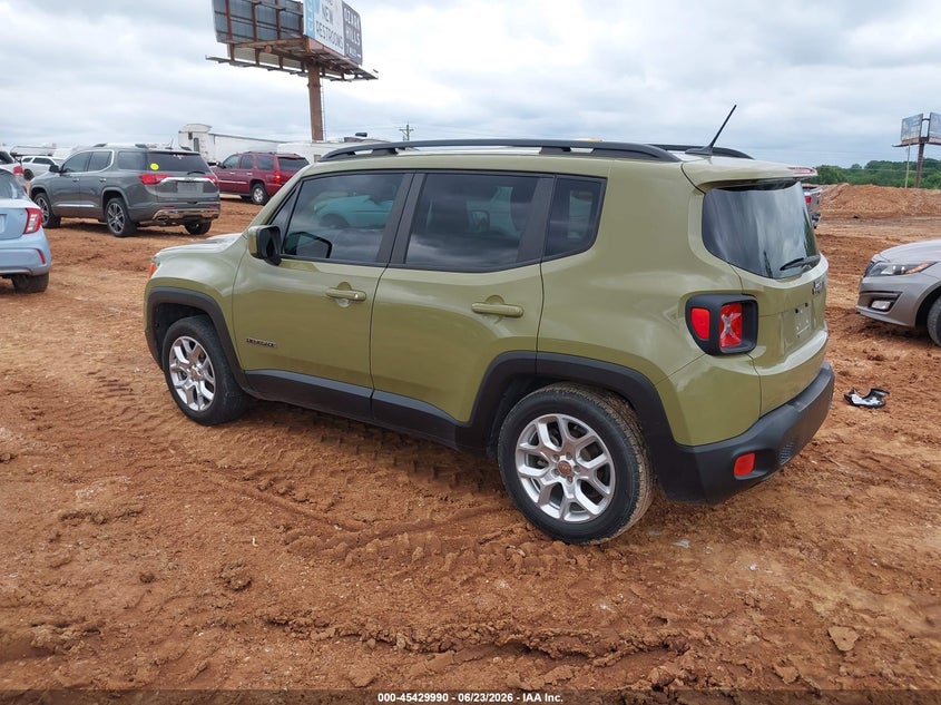 2015 Jeep Renegade VIN ZACCJABT2FPB82651 IAAI salvage auction — HAIL, Clear (Missouri), sold $2,350 on 2026-08-17 (photo 3)
