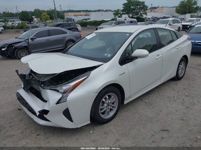 2016 Toyota Prius VIN JTDKARFU9G3511820 IAAI salvage auction — FRONT END, Salvage (Pennsylvania), sold $3,600 on 2026-07-10 (photo 2)