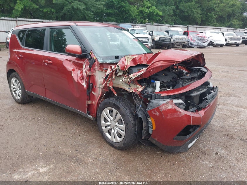 2020 Kia Soul VIN KNDJ23AUXL7079528 IAAI salvage auction — FRONT END, Salvage (Louisiana), sold $1,450 on 2026-08-01 (photo 1)