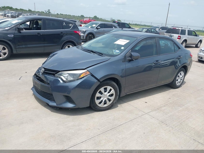 2014 Toyota Corolla VIN 5YFBURHE9EP149229 IAAI salvage auction — FRONT END, Salvage (Texas), sold $2,650 on 2026-07-10 (photo 2)