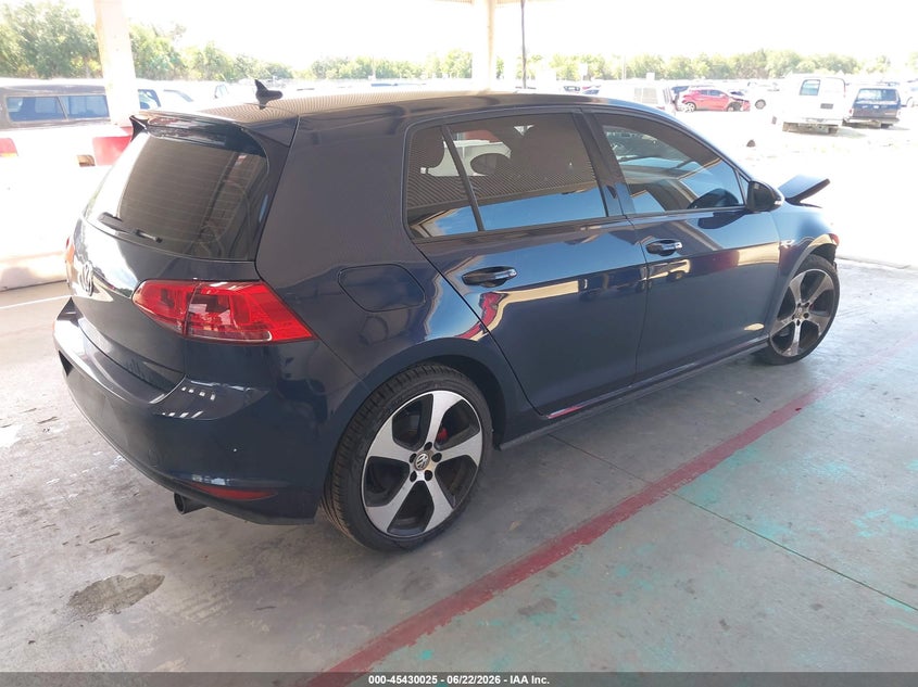 2017 Volkswagen Golf gti VIN 3VW5T7AU4HM033466 IAAI salvage auction — NORMAL WEAR, Clear (Florida), sold $2,950 on 2026-07-08 (photo 4)
