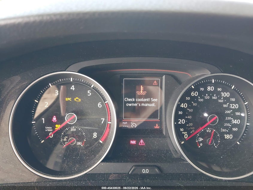 2017 Volkswagen Golf gti VIN 3VW5T7AU4HM033466 IAAI salvage auction — NORMAL WEAR, Clear (Florida), sold $2,950 on 2026-07-08 (photo 7)