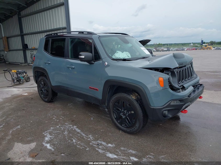 2018 Jeep Renegade VIN ZACCJBCB2JPH00987 IAAI salvage auction — FRONT END, Salvage (Nebraska), sold $25 on 2026-07-23 (photo 1)