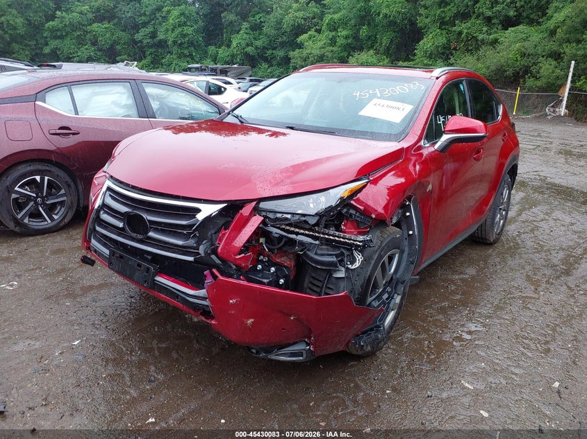 2015 Lexus Nx VIN JTJBARBZ4F2029209 IAAI salvage auction — LEFT FRONT, Clear (Massachusetts), sold $3,450 on 2026-07-21 (photo 2)