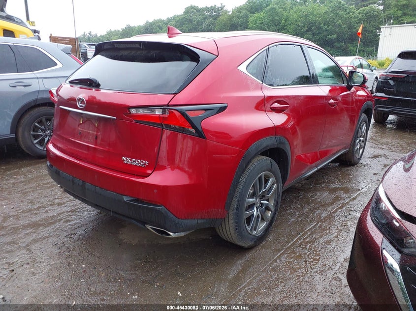 2015 Lexus Nx VIN JTJBARBZ4F2029209 IAAI salvage auction — LEFT FRONT, Clear (Massachusetts), sold $3,450 on 2026-07-21 (photo 4)