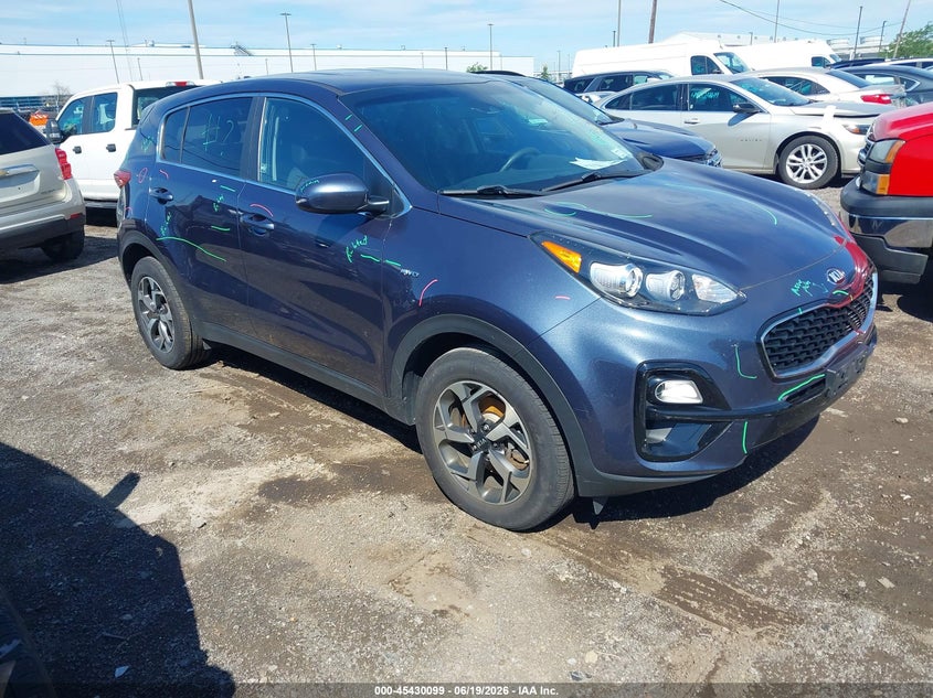 2020 Kia Sportage VIN KNDPMCACXL7706482 IAAI salvage auction — THEFT, Mv-907A (New York), sold $4,600 on 2026-07-08 (photo 1)