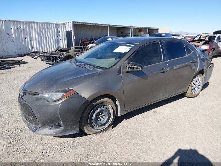 2017 Toyota Corolla VIN 5YFBURHEXHP732820 IAAI salvage auction — REAR END, Salvage (California), sold $2,550 on 2026-07-09 (photo 2)