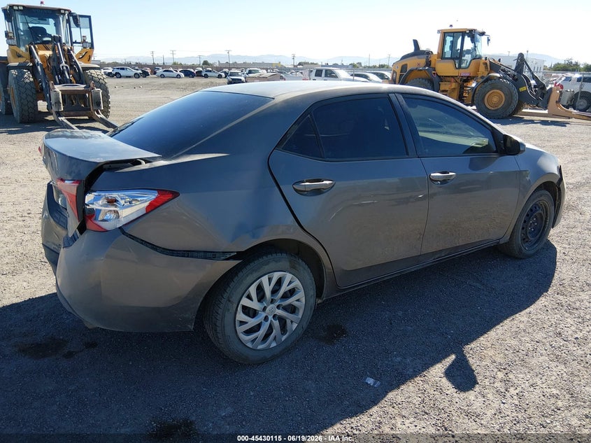 2017 Toyota Corolla VIN 5YFBURHEXHP732820 IAAI salvage auction — REAR END, Salvage (California), sold $2,550 on 2026-07-09 (photo 4)