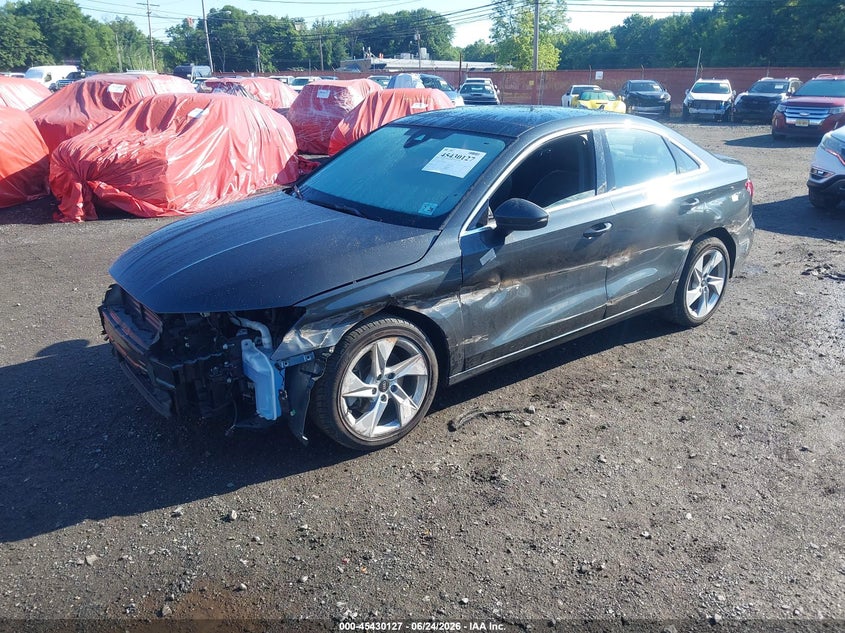 2023 Audi A3 VIN WAUGUDGY9PA139163 IAAI salvage auction — FRONT END, Salvage Title, sold $3,150 on 2026-07-29 (photo 2)