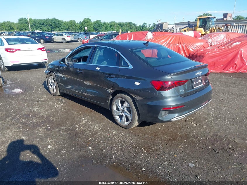 2023 Audi A3 VIN WAUGUDGY9PA139163 IAAI salvage auction — FRONT END, Salvage Title, sold $3,150 on 2026-07-29 (photo 3)