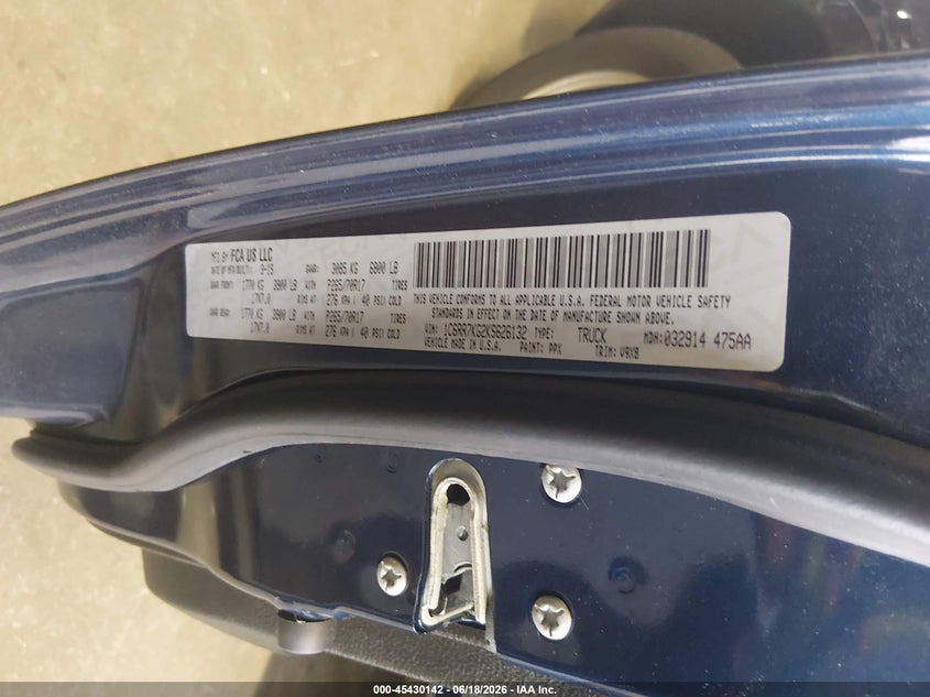 2019 Ram 1500 VIN 1C6RR7KG2KS626132 IAAI salvage auction — NORMAL WEAR, SF97 (Rhode Island), sold $15,100 on 2026-07-31 (photo 9)