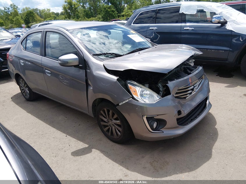 2017 Mitsubishi Mirage VIN ML32F4FJ6HH000468 IAAI salvage auction — FRONT END, Salvage (Ohio), sold $325 on 2026-07-14 (photo 1)