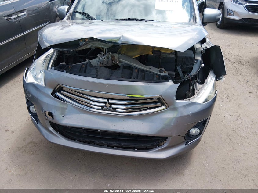 2017 Mitsubishi Mirage VIN ML32F4FJ6HH000468 IAAI salvage auction — FRONT END, Salvage (Ohio), sold $325 on 2026-07-14 (photo 6)