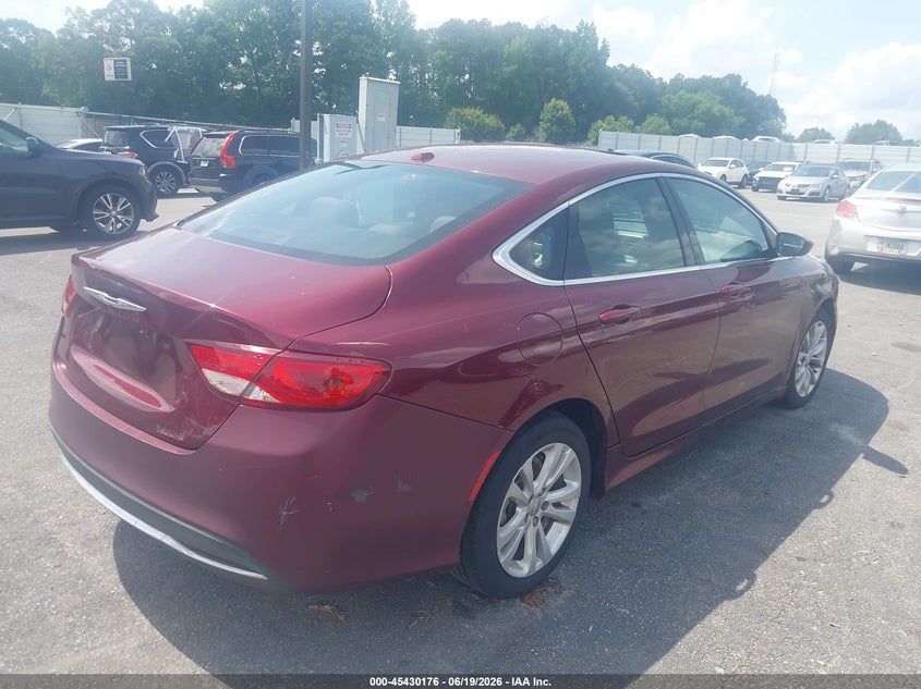 2015 Chrysler 200 VIN 1C3CCCAB5FN713773 IAAI salvage auction — REPOSSESSION, Nrc Lienholder Repossession Paperwork (Georgia), sold $425 on 2026-07-17 (photo 4)