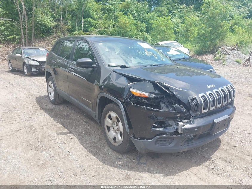 2015 Jeep Cherokee VIN 1C4PJLAB5FW531441 IAAI salvage auction — FRONT END, Salvage Title, sold $450 on 2026-08-03 (photo 1)