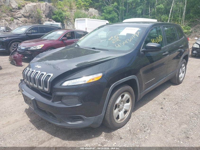 2015 Jeep Cherokee VIN 1C4PJLAB5FW531441 IAAI salvage auction — FRONT END, Salvage Title, sold $450 on 2026-08-03 (photo 2)