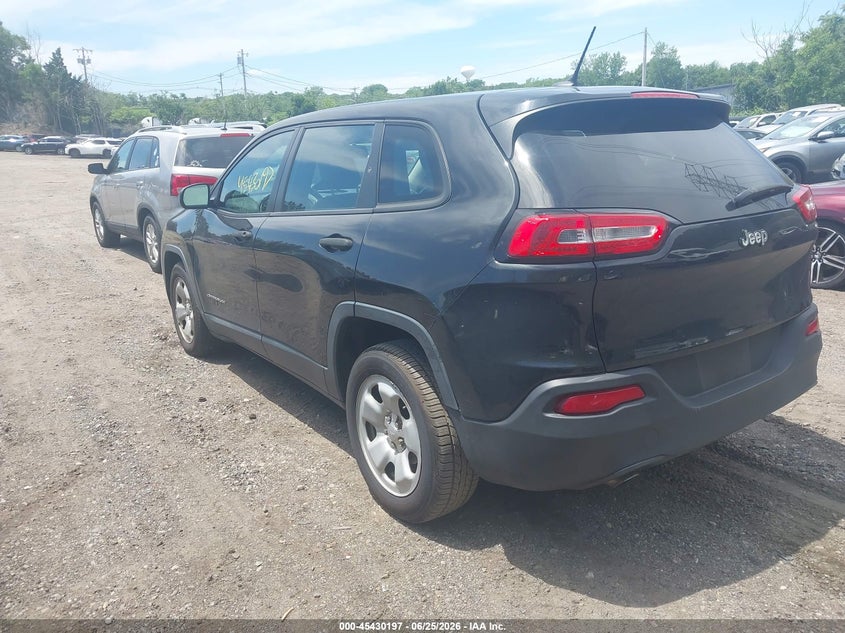 2015 Jeep Cherokee VIN 1C4PJLAB5FW531441 IAAI salvage auction — FRONT END, Salvage Title, sold $450 on 2026-08-03 (photo 3)