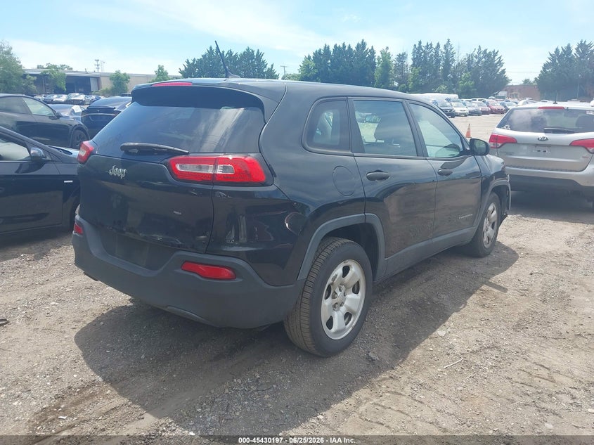 2015 Jeep Cherokee VIN 1C4PJLAB5FW531441 IAAI salvage auction — FRONT END, Salvage Title, sold $450 on 2026-08-03 (photo 4)