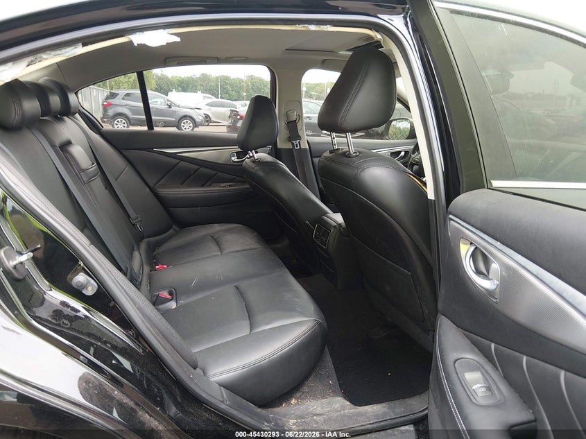 2014 Infiniti Q50 VIN JN1BV7AR9EM705172 IAAI salvage auction — FRONT & REAR, Salvage (New Jersey), sold $25 on 2026-07-27 (photo 8)