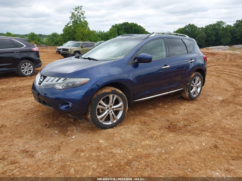 2010 Nissan Murano VIN JN8AZ1MW8AW140024 IAAI salvage auction — HAIL, Clear (Missouri), sold $25 on 2026-07-30 (photo 2)