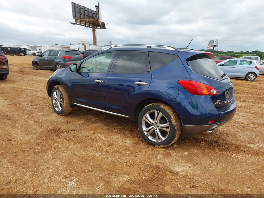 2010 Nissan Murano VIN JN8AZ1MW8AW140024 IAAI salvage auction — HAIL, Clear (Missouri), sold $25 on 2026-07-30 (photo 3)