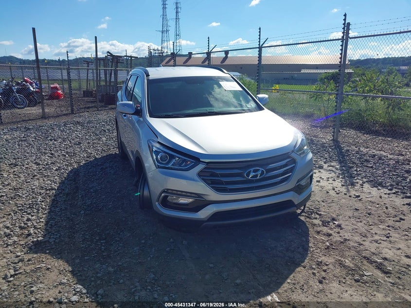 2018 Hyundai Santa fe VIN 5XYZUDLBXJG521660 IAAI salvage auction — RIGHT FRONT, Salvage (Pennsylvania), sold $3,650 on 2026-07-08 (photo 1)