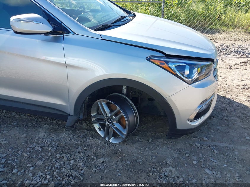 2018 Hyundai Santa fe VIN 5XYZUDLBXJG521660 IAAI salvage auction — RIGHT FRONT, Salvage (Pennsylvania), sold $3,650 on 2026-07-08 (photo 6)