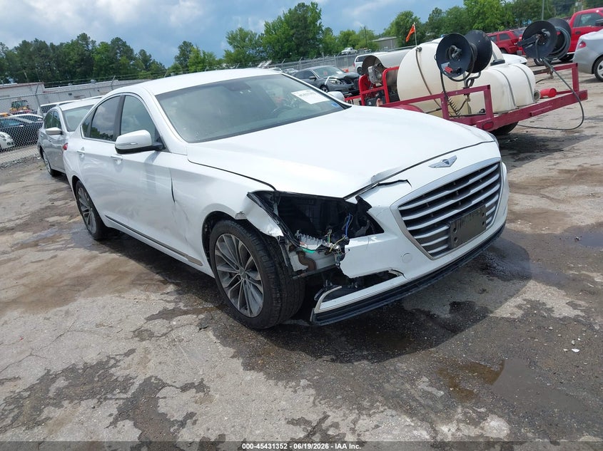 2015 Hyundai Genesis VIN KMHGN4JE2FU091934 IAAI salvage auction — RIGHT SIDE, Clear (Virginia), sold $1,900 on 2026-07-18 (photo 1)