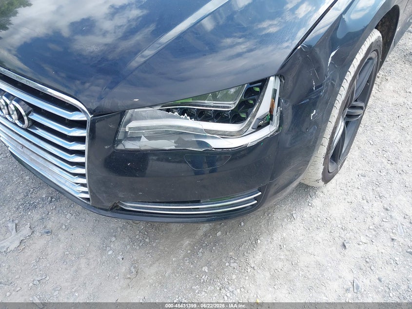 2011 Audi A8 VIN WAURVAFDXBN016654 IAAI salvage auction — FRONT END, Clear (Virginia), sold $1,700 on 2026-07-21 (photo 6)