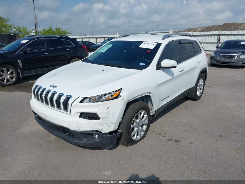 2016 Jeep Cherokee VIN 1C4PJMCS3GW279385 IAAI salvage auction — LEFT FRONT, Original (Texas), sold $1,350 on 2026-08-27 (photo 2)